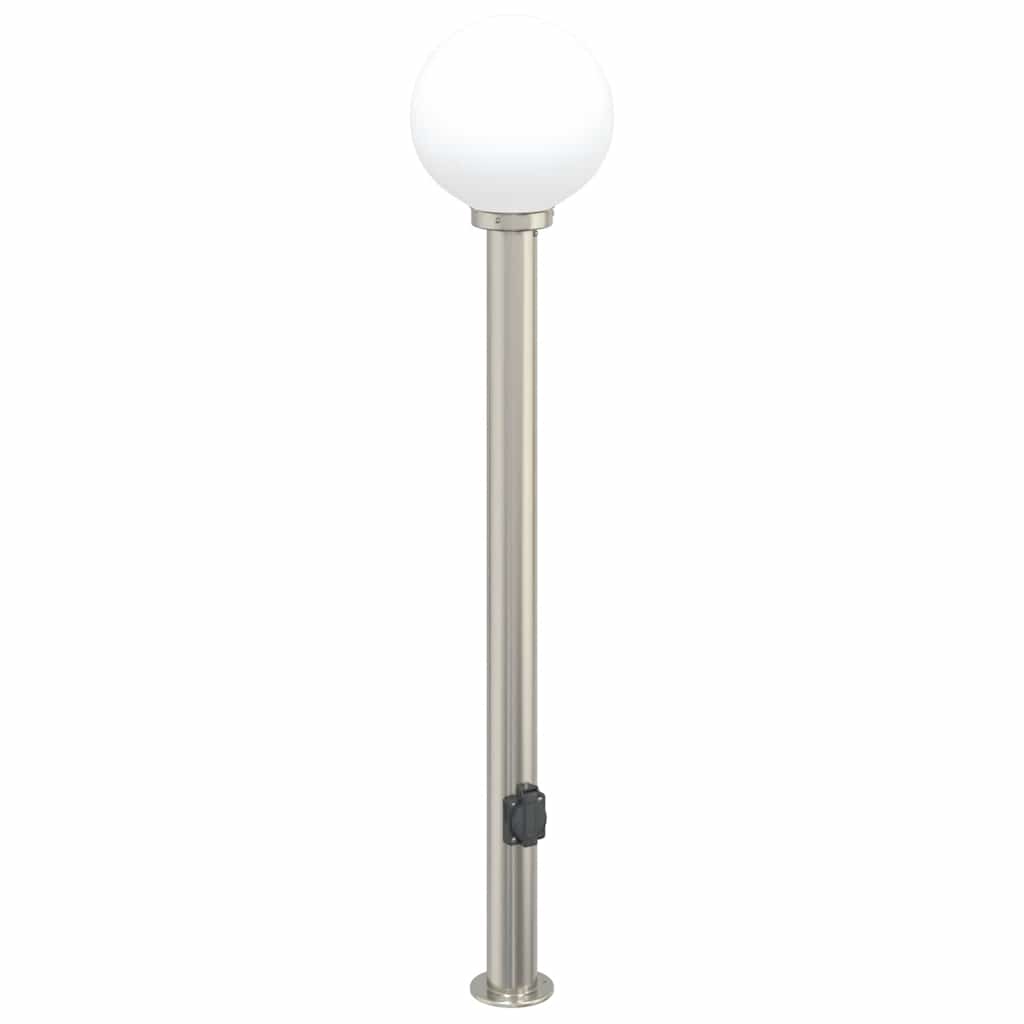 120 cm rozsdamentes acél oszloplámpa konnektorral IP44
