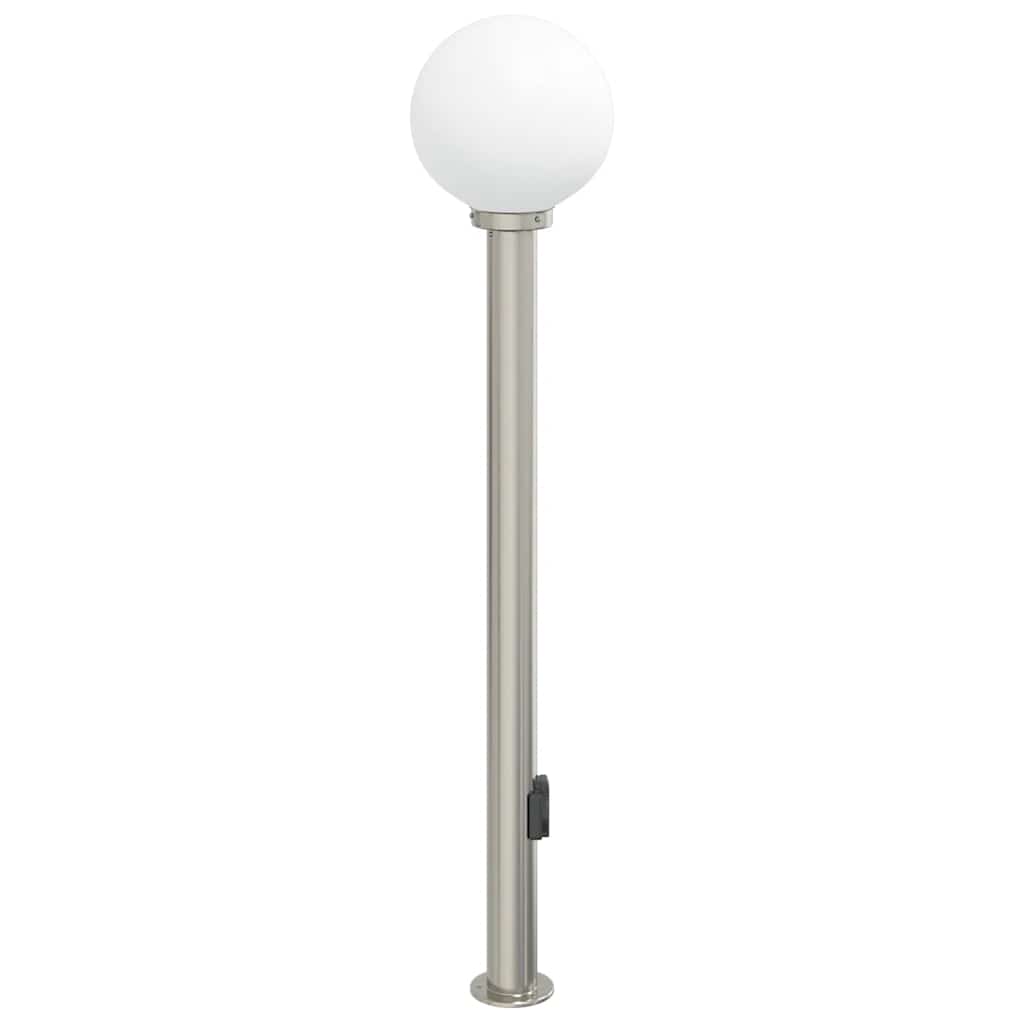 120 cm rozsdamentes acél oszloplámpa konnektorral IP44