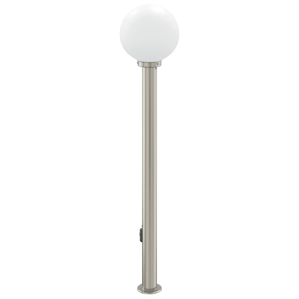 120 cm rozsdamentes acél oszloplámpa konnektorral IP44
