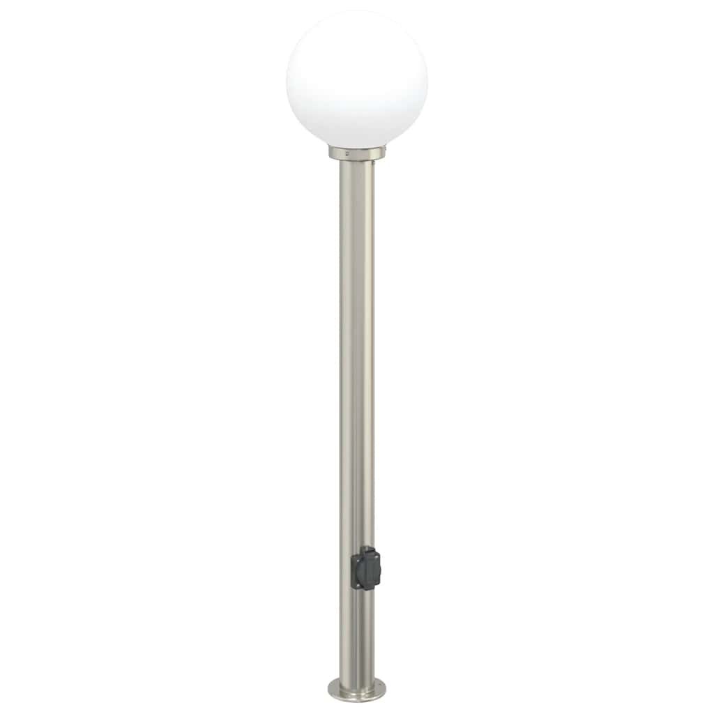 3 db kültéri lámpa konnektorral 120 cm rozsdamentes acél IP44
