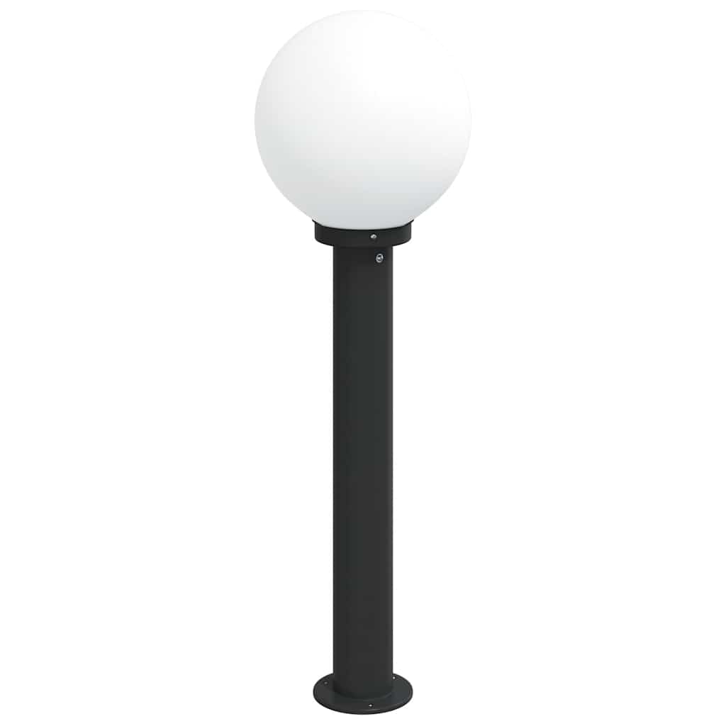 3 db oszloplámpa 80 cm fekete IP44