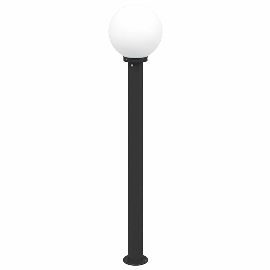 oszloplámpa 120 cm fekete IP44