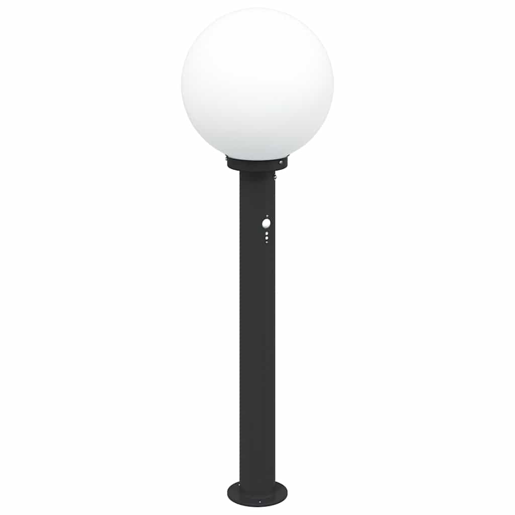 szenzoros oszloplámpa 80 cm fekete IP44