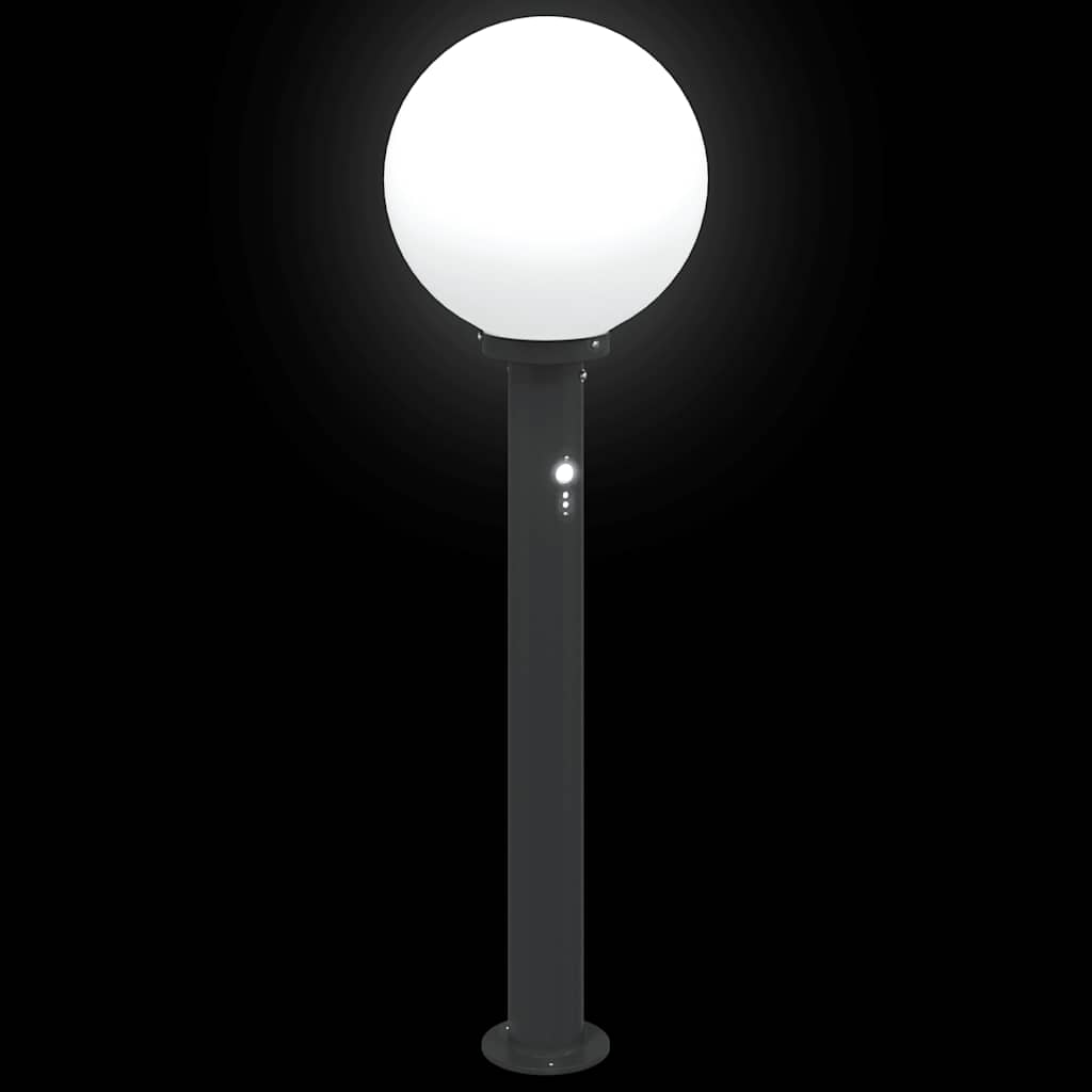 3 db szenzoros oszloplámpa 80 cm fekete IP44