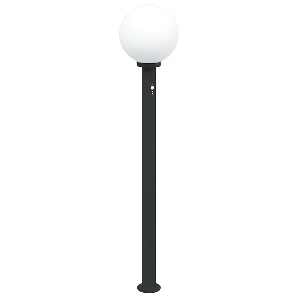 szenzoros oszloplámpa 120 cm fekete IP44