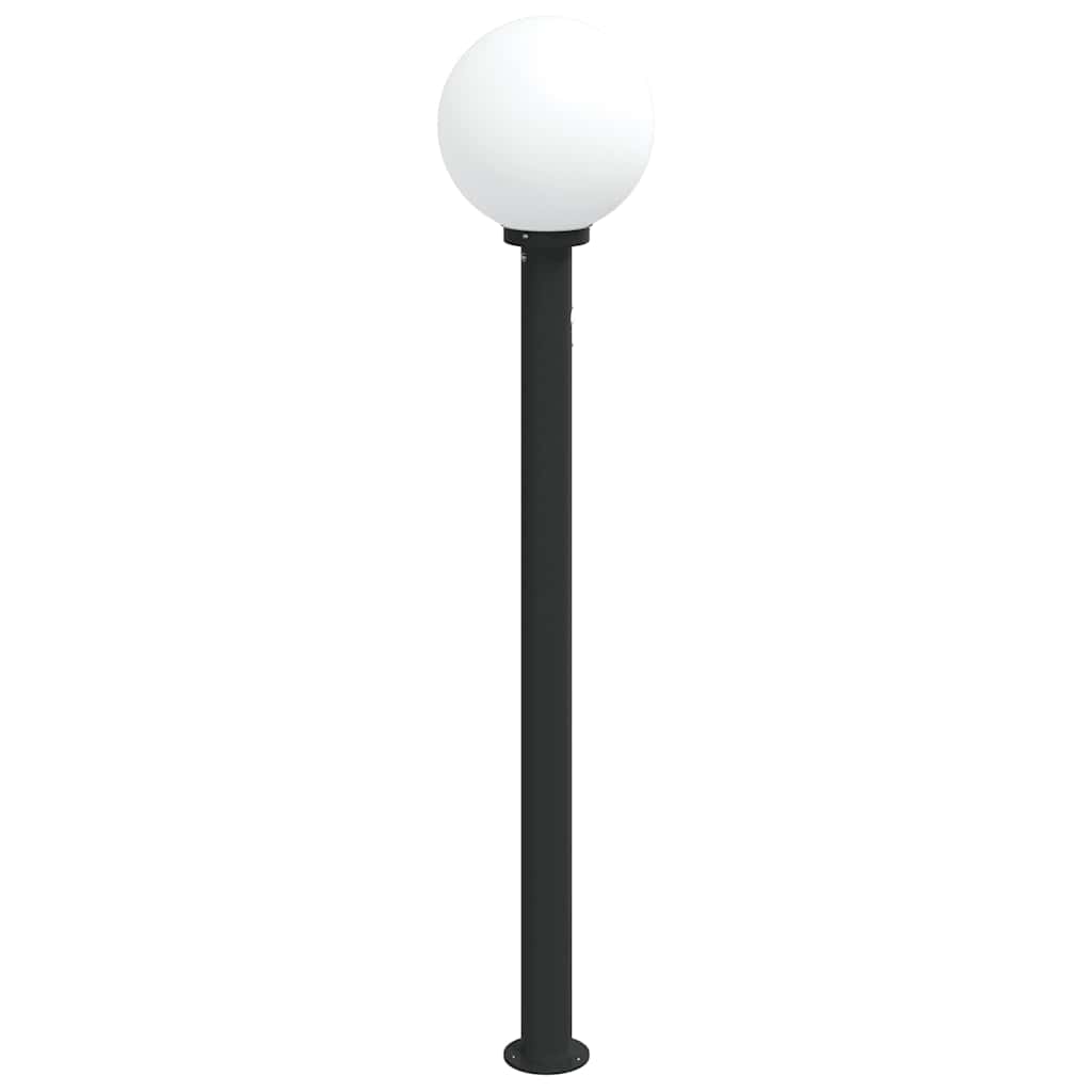 szenzoros oszloplámpa 120 cm fekete IP44