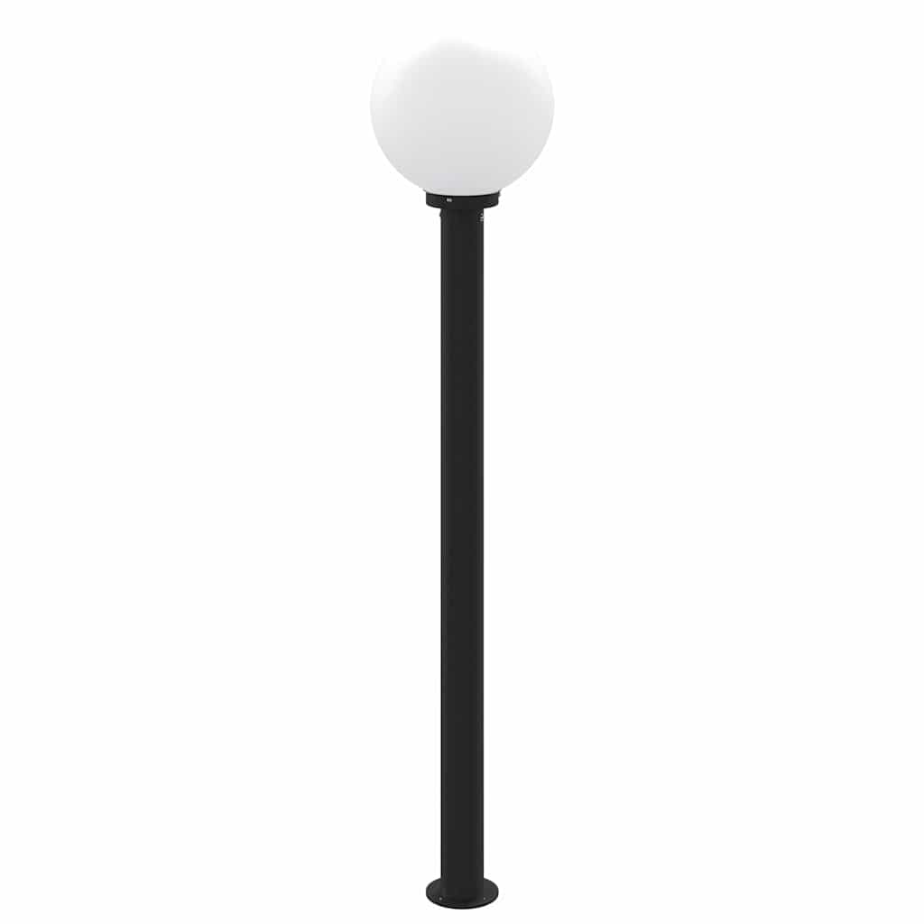 szenzoros oszloplámpa 120 cm fekete IP44