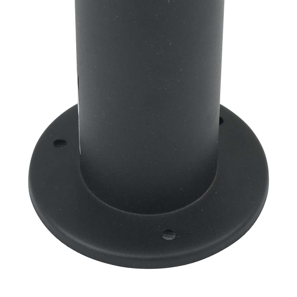 3 db fekete 80 cm oszloplámpa konnektorral IP44
