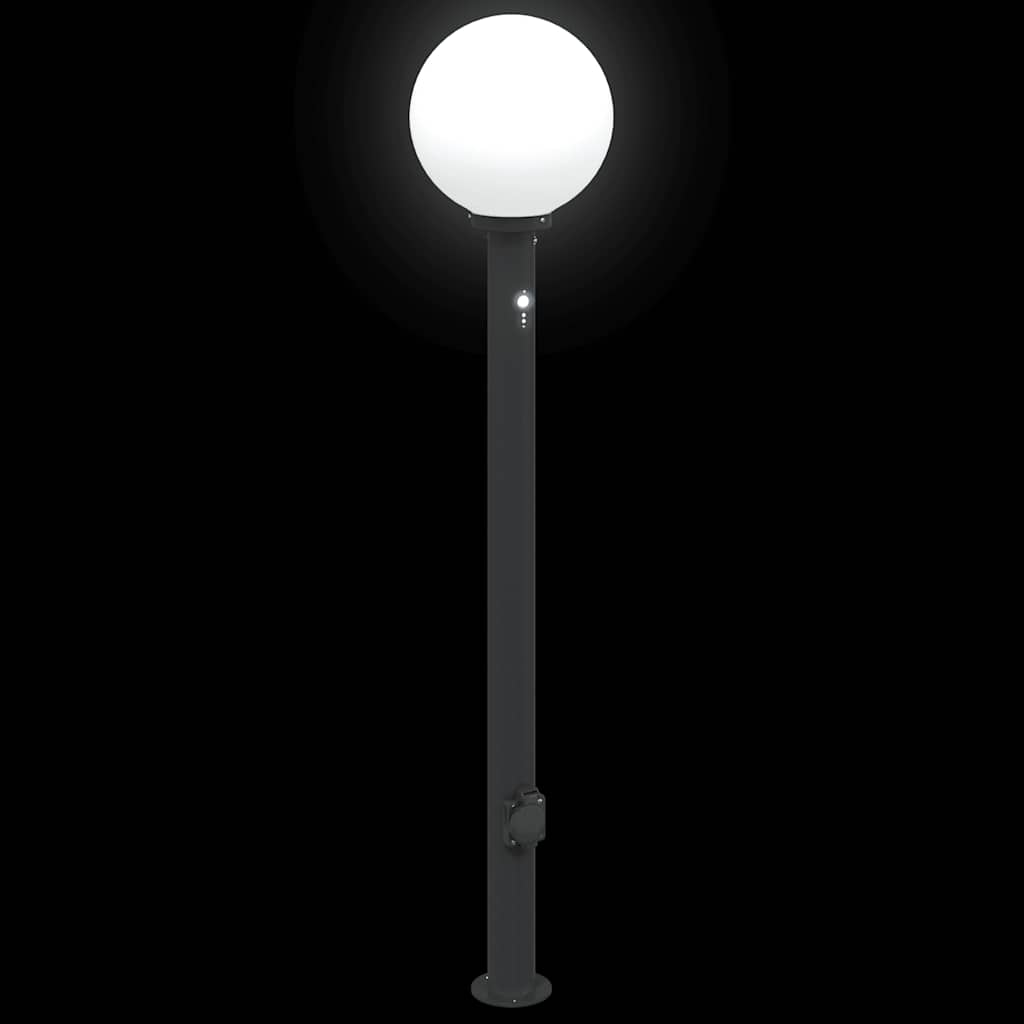 3 db szenzoros fekete oszlop alakú lámpa 120 cm IP44
