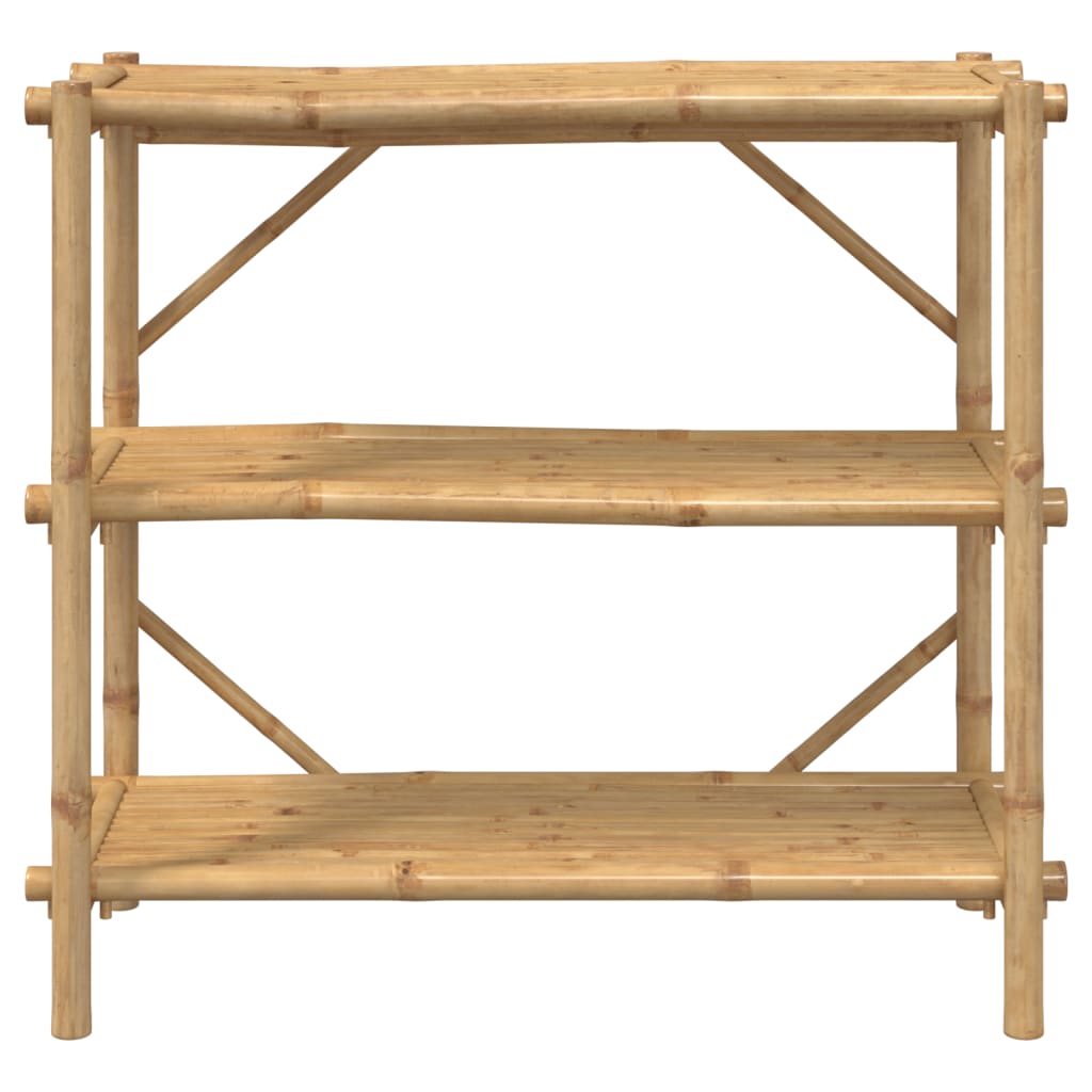 3 szintes bambusz polc 100 x 40 x 90 cm