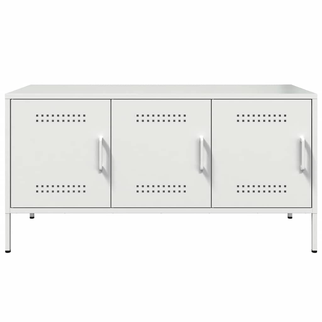 fehér acél TV-szekrény 100,5 x 39 x 50,5 cm
