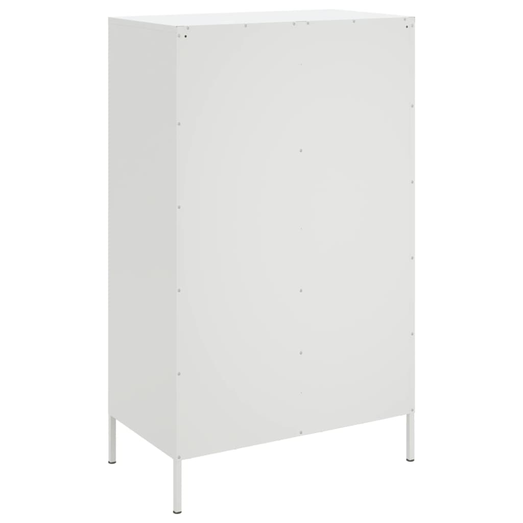 fehér acél magasszekrény 68 x 39 x 113 cm