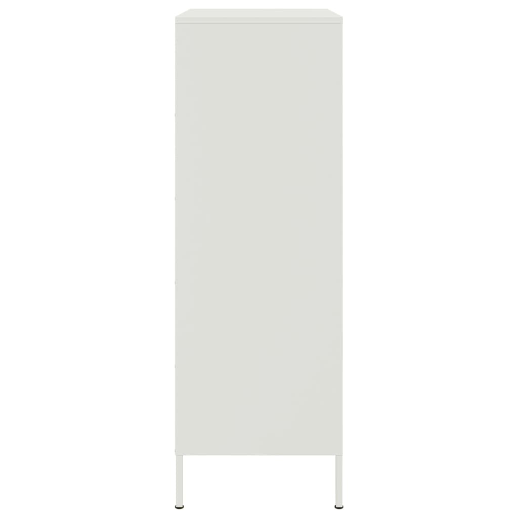 fehér acél magasszekrény 68 x 39 x 113 cm