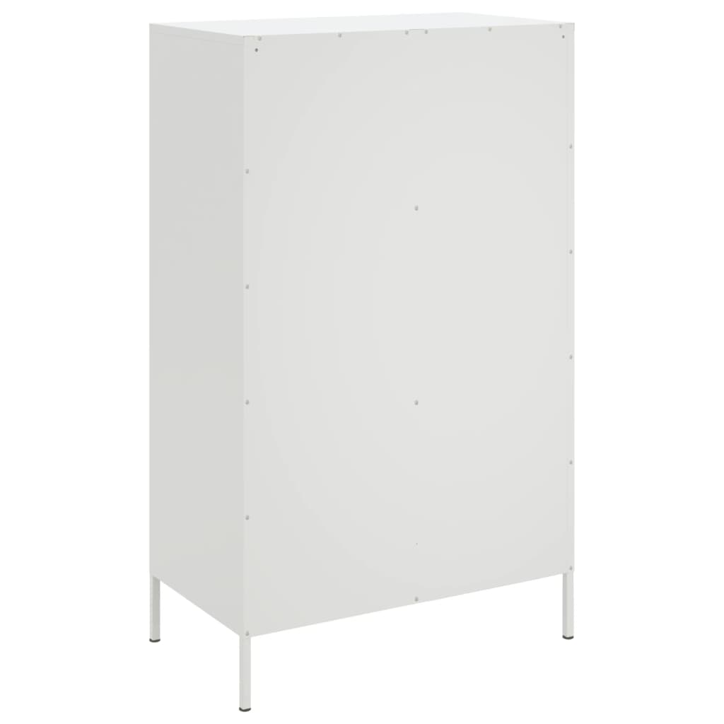 fehér acél magasszekrény 68 x 39 x 113 cm