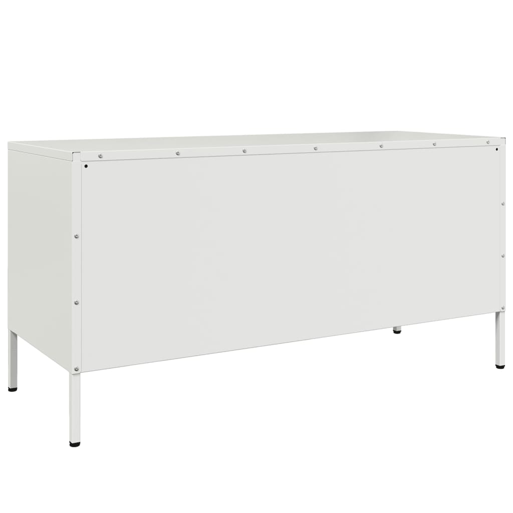 fehér acél TV-szekrény 100,5 x 39 x 50,5 cm