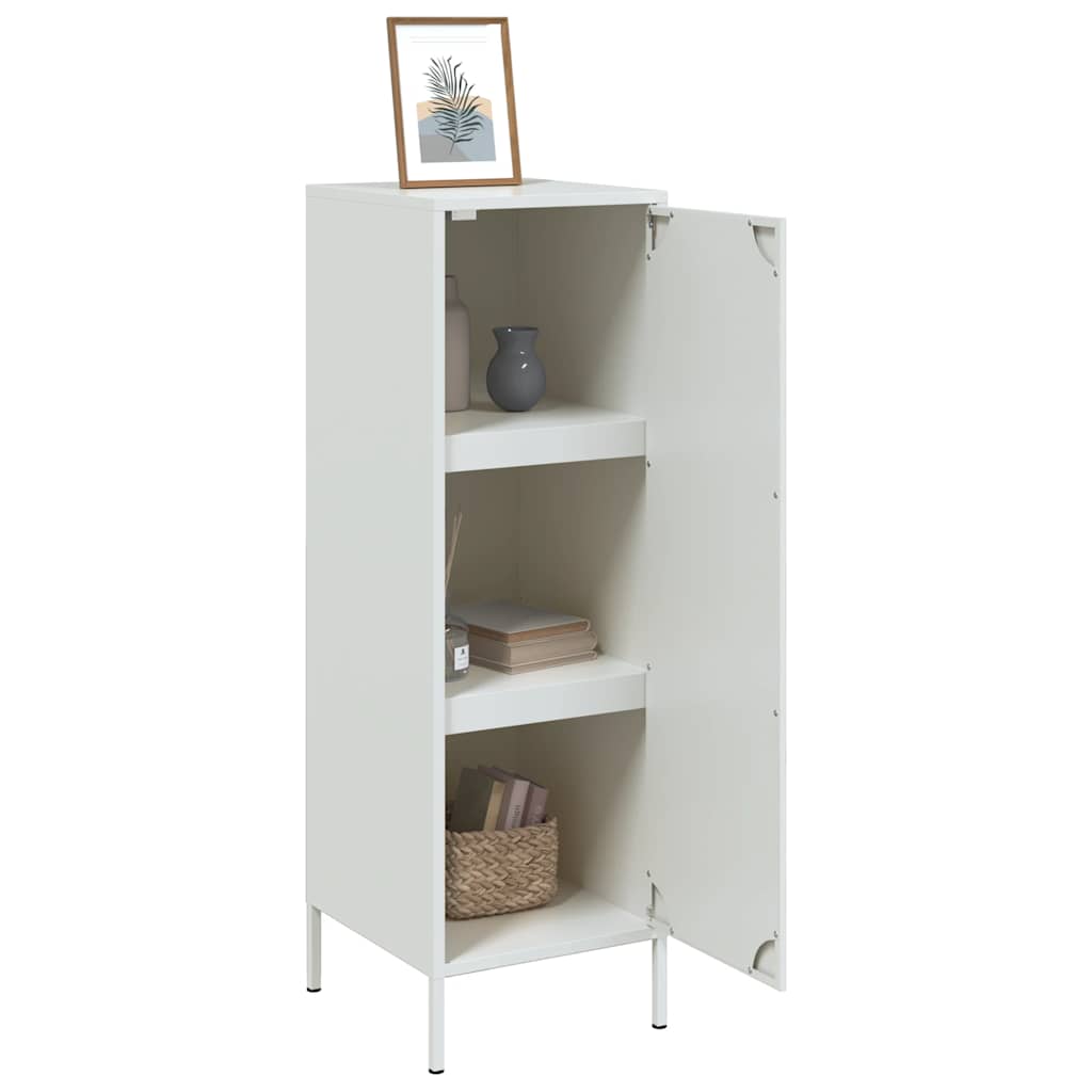 fehér acél magasszekrény 36 x 39 x 113 cm