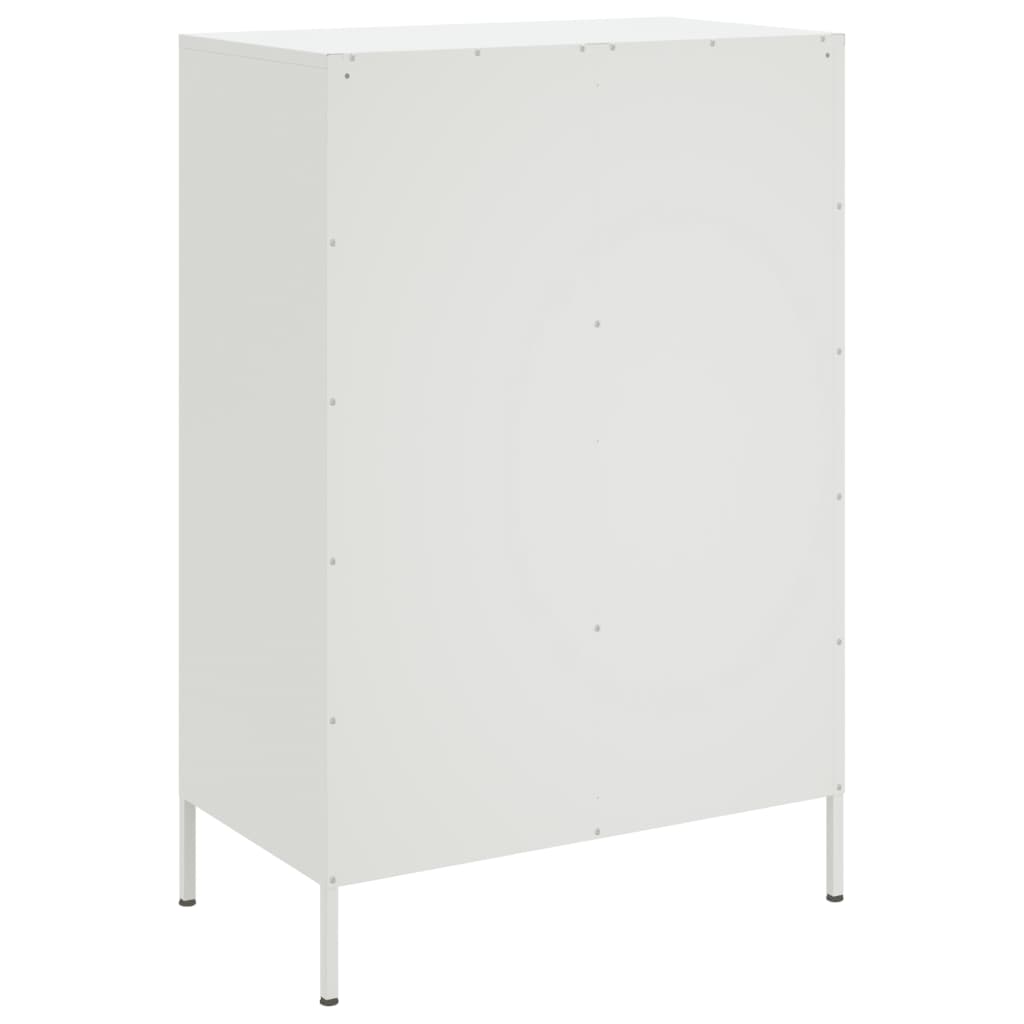 fehér acél magasszekrény 68 x 39 x 101,5 cm