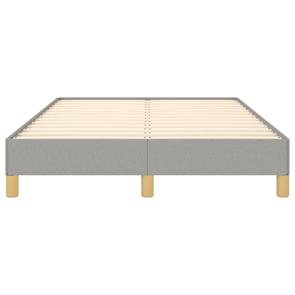 világosszürke szövet ágykeret matrac nélkül 120x190 cm