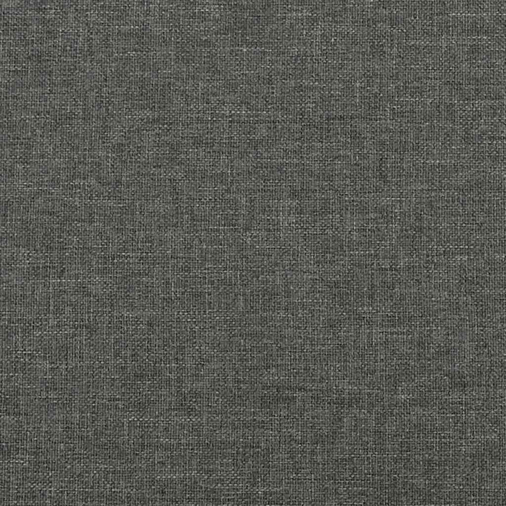 sötétszürke szövet rugós ágy matraccal 120 x 190 cm