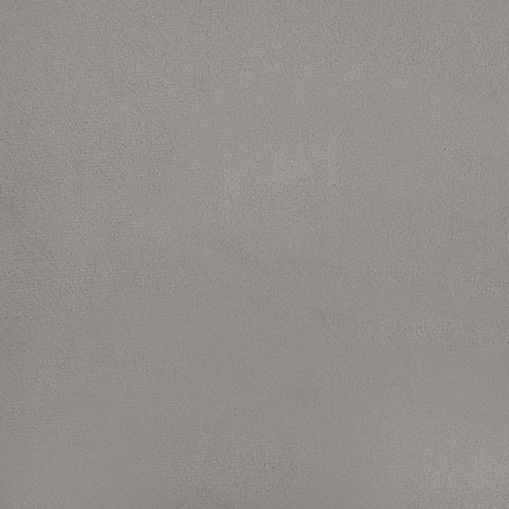 világosszürke bársony rugós ágy matraccal 120 x 190 cm