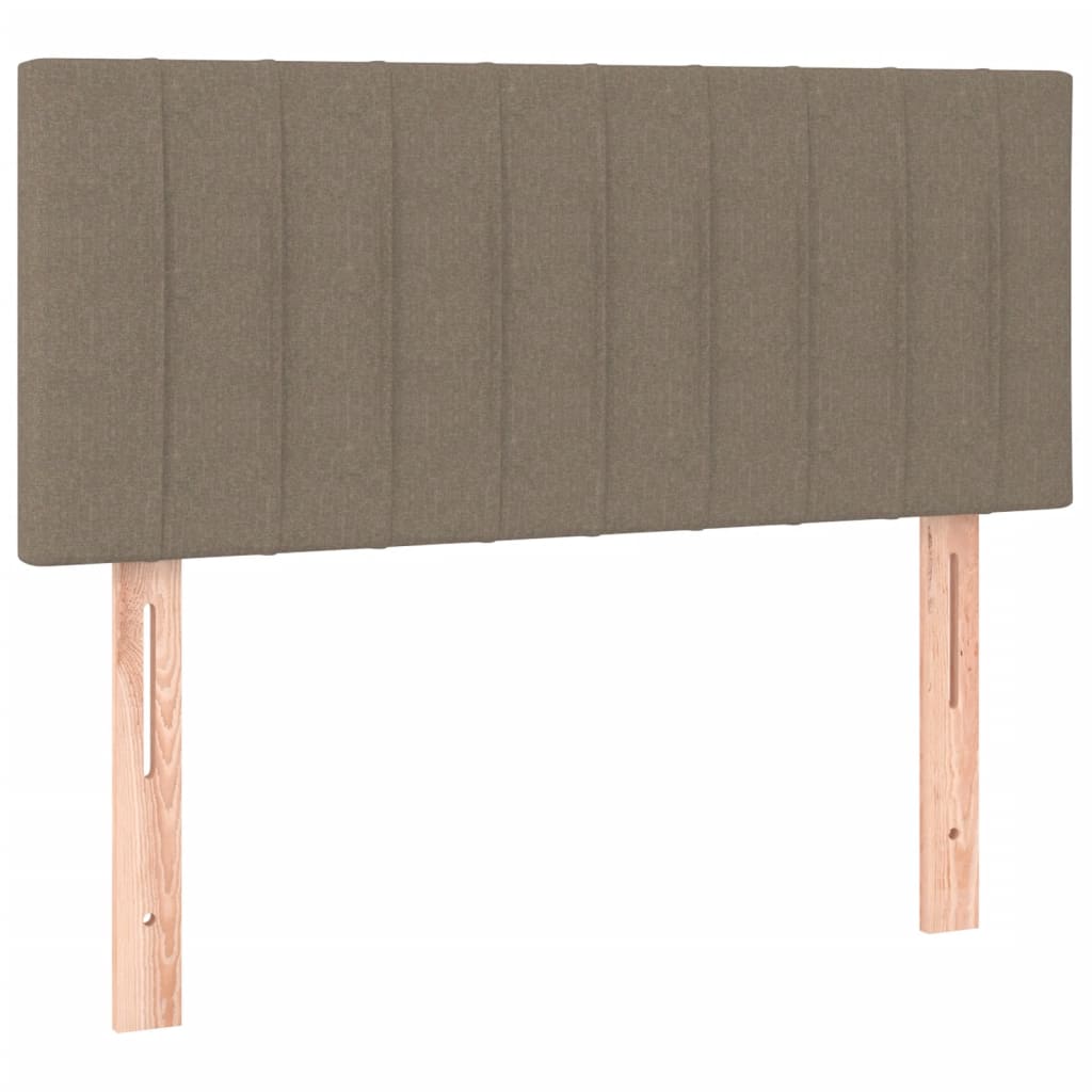 tópszínű szövet rugós és LED-es ágy matraccal 120x190cm