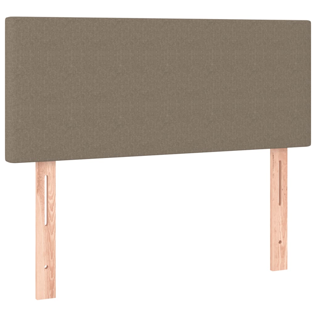 tópszínű szövet rugós és LED-es ágy matraccal 120x190cm