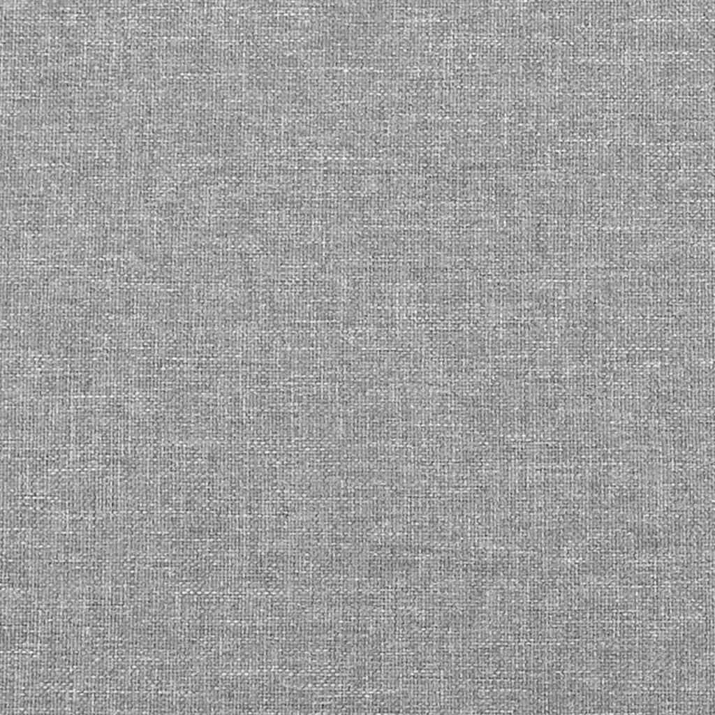 világosszürke szövet rugós és LED-es ágy matraccal 120x190 cm