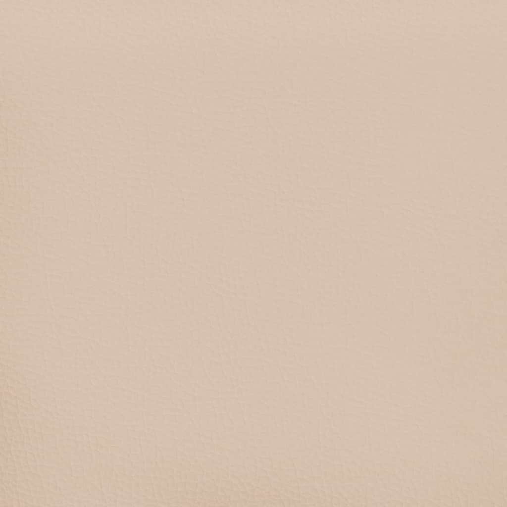 cappuccino színű műbőr rugós és LED-es ágy matraccal 120x190 cm