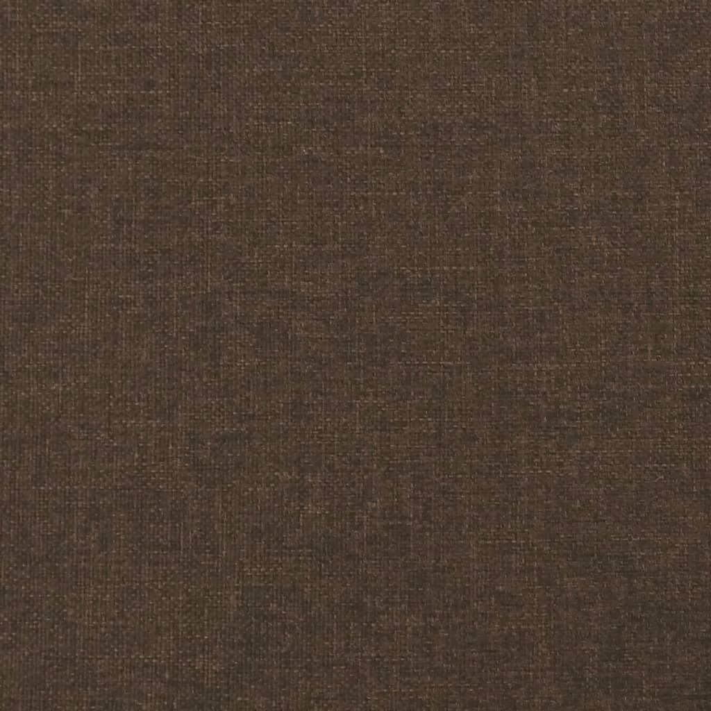 barna szövet rugós és LED-es ágy matraccal 120x190 cm