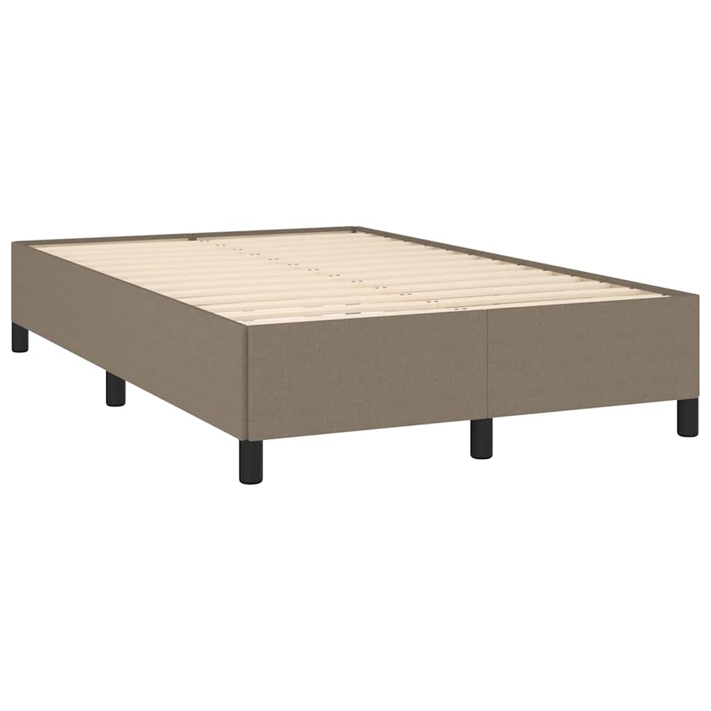 tópszínű szövet rugós és LED-es ágy matraccal 120x190cm