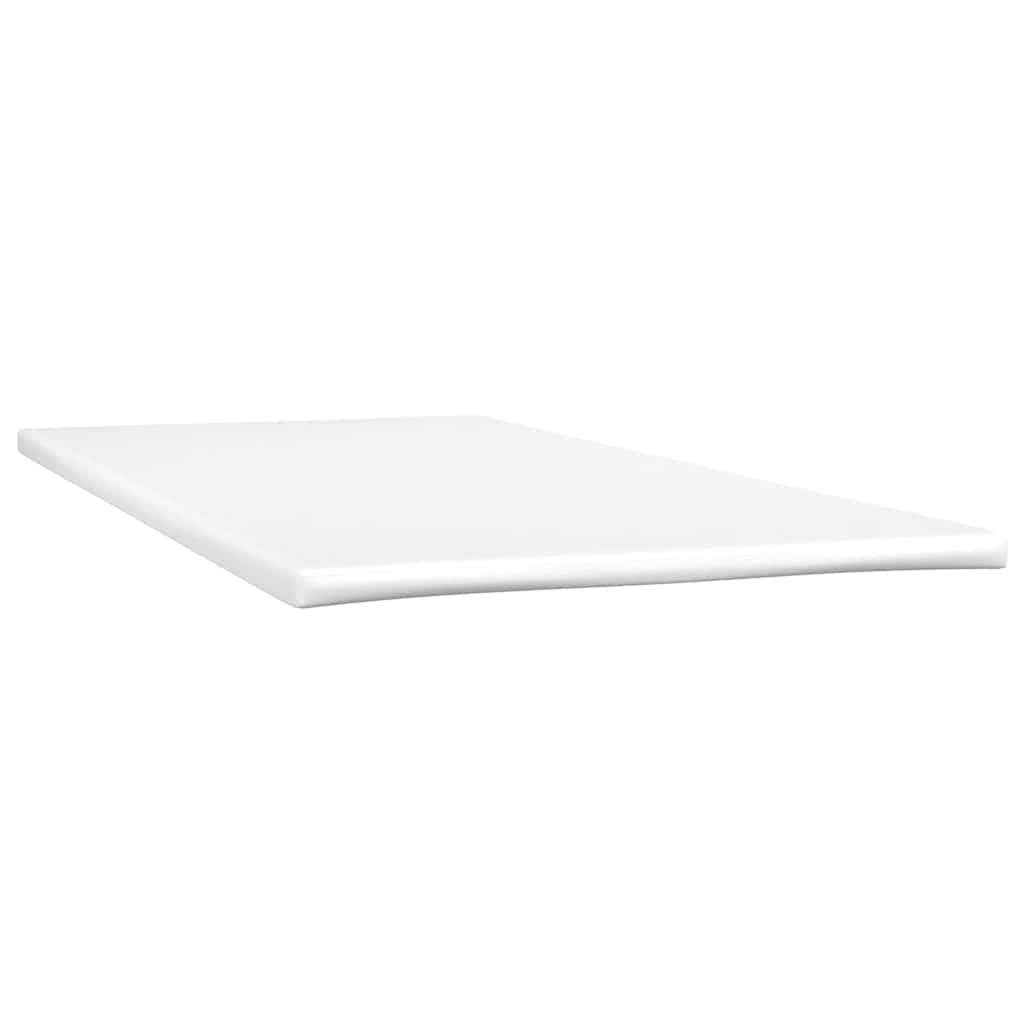 krémszínű szövet rugós és LED-es ágy matraccal 120x190cm