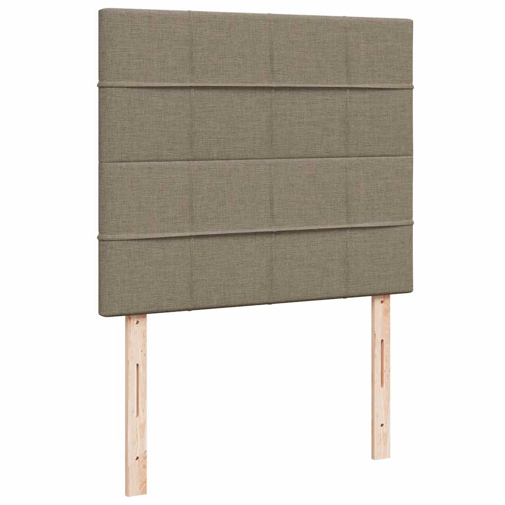 tópszínű szövet rugós és LED-es ágy matraccal 120x190cm