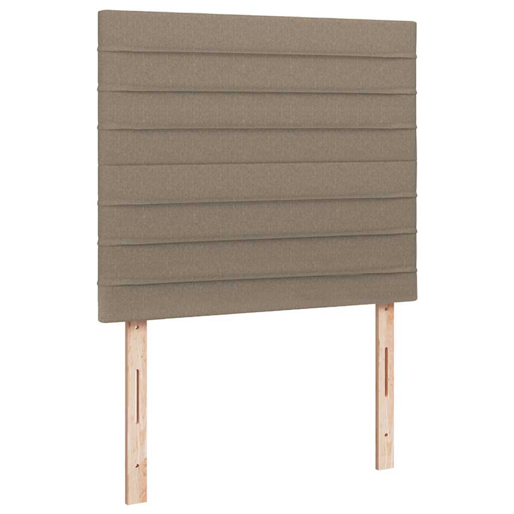 tópszínű szövet rugós és LED-es ágy matraccal 120x190cm