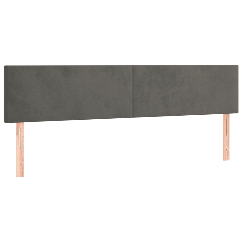 ágykeret matrac nélkül sötétszürke 120x190 cm Velvet