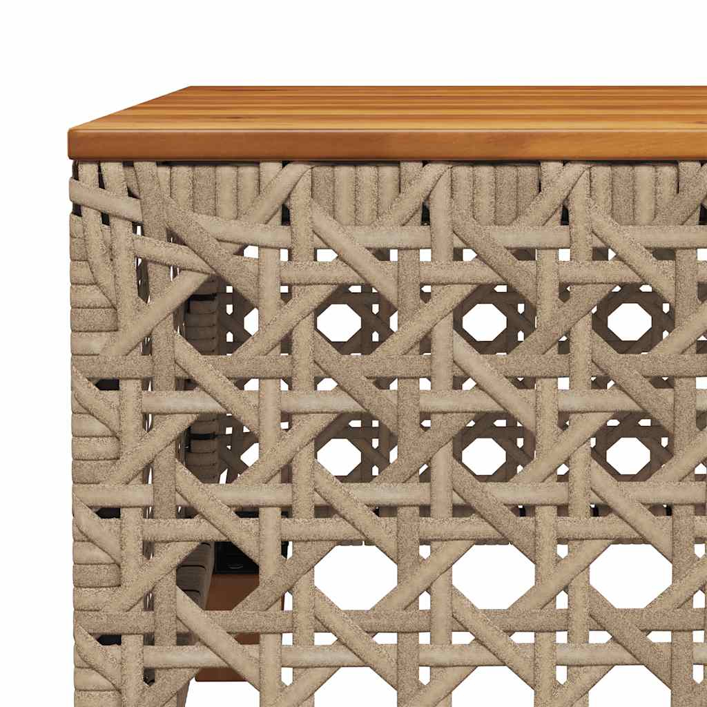 8 részes bézs polyrattan kerti ülőgarnitúra párnával