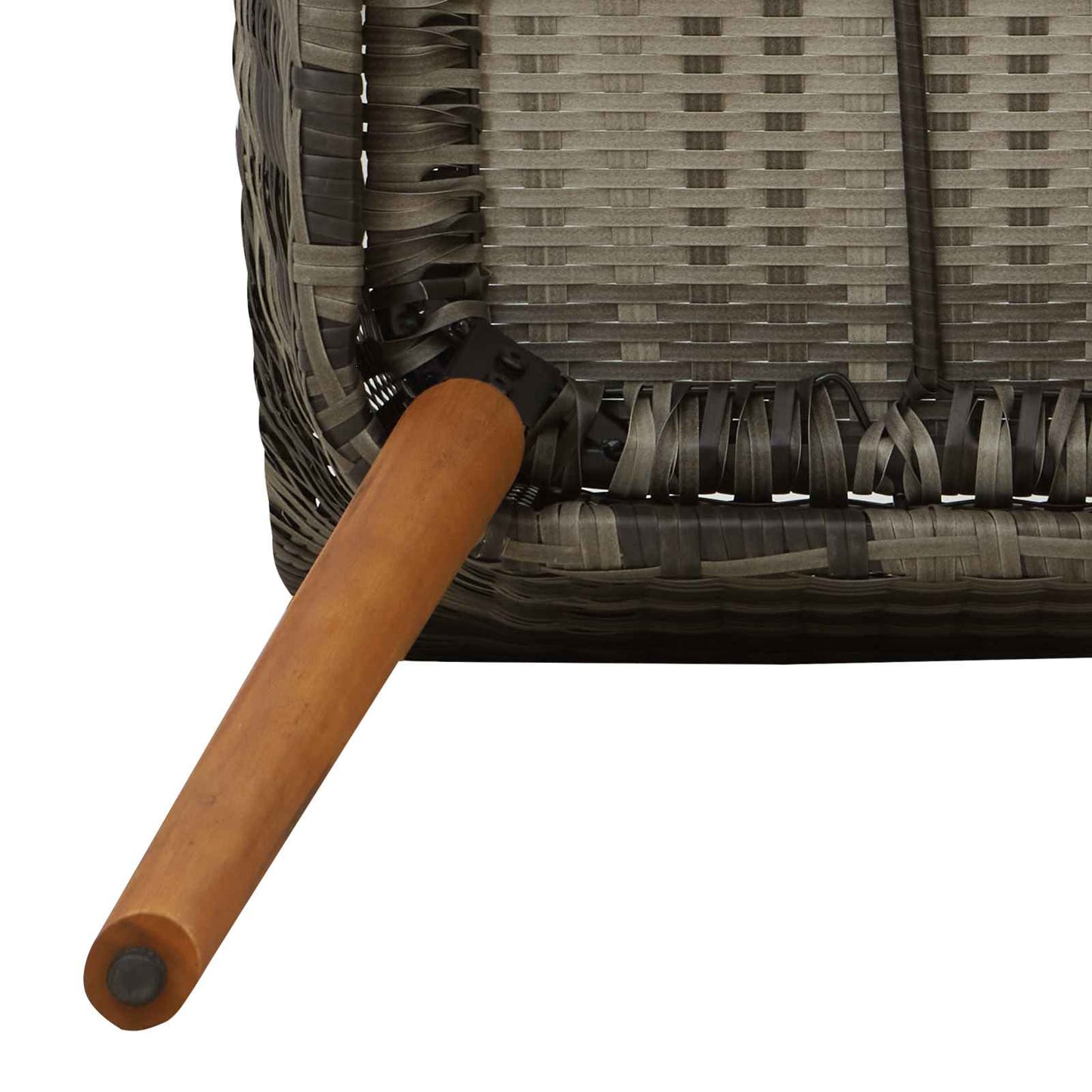 Kert étkező szett párnával 7 pcs Szürke polirattan