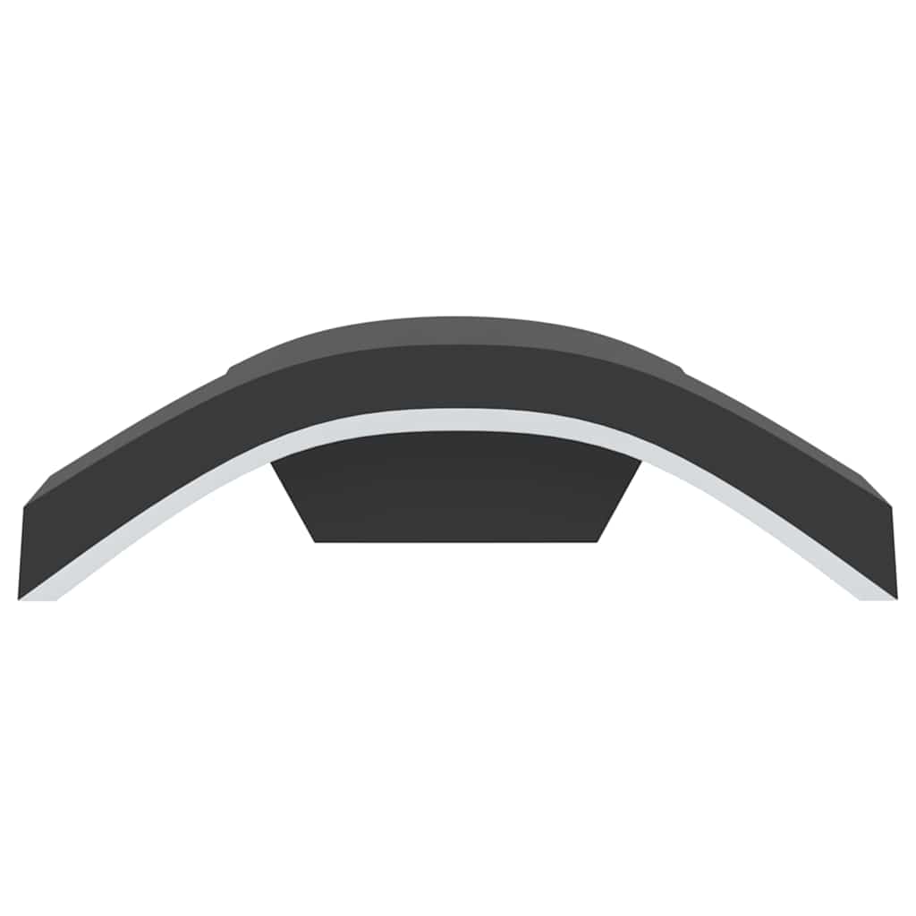 2 db fekete fröccsöntött alumínium kültéri fali LED lámpa