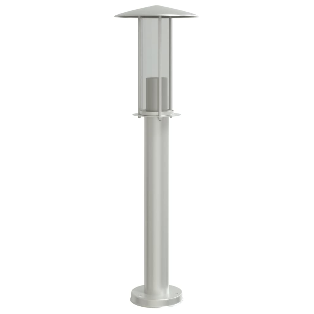 ezüstszínű rozsdamentes acél kültéri állólámpa 60 cm