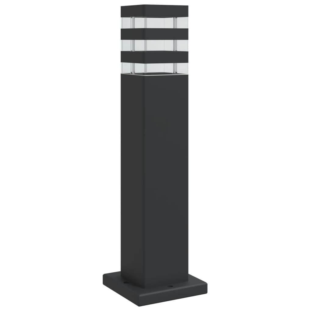 fekete alumínium kültéri állólámpa 50 cm