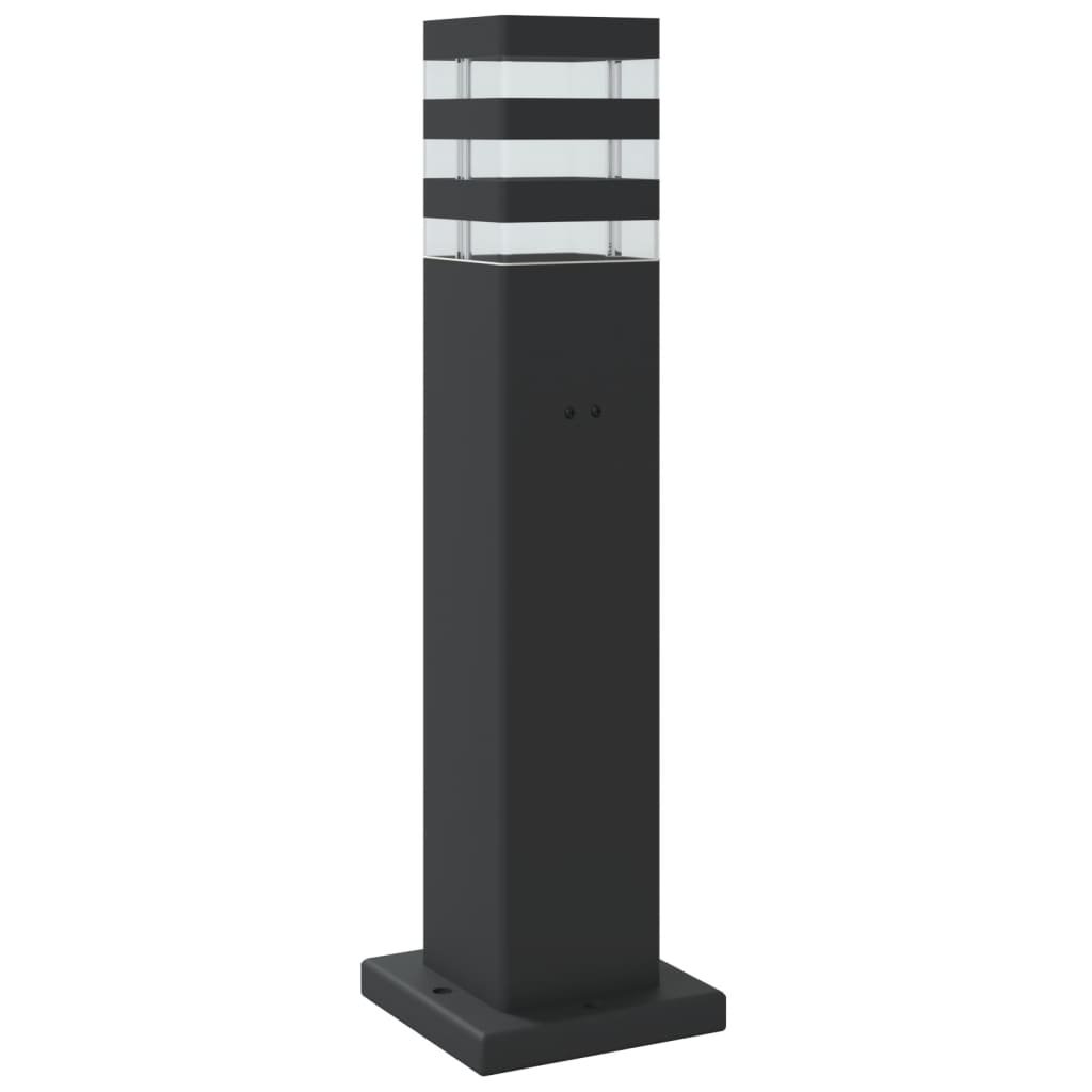 fekete alumínium kültéri állólámpa 50 cm
