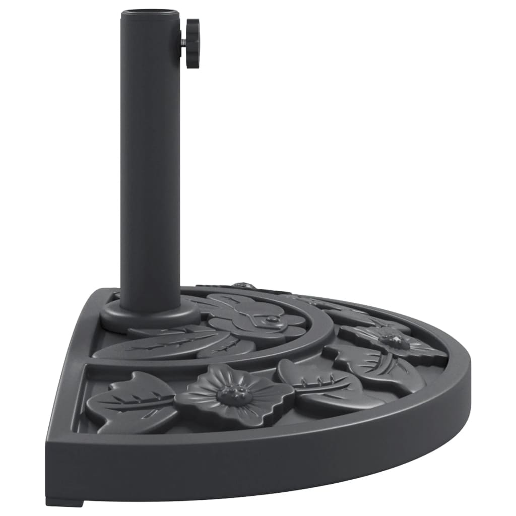 félkör alakú napernyőtalp rúdhoz Ø38 / 48 mm 9 kg