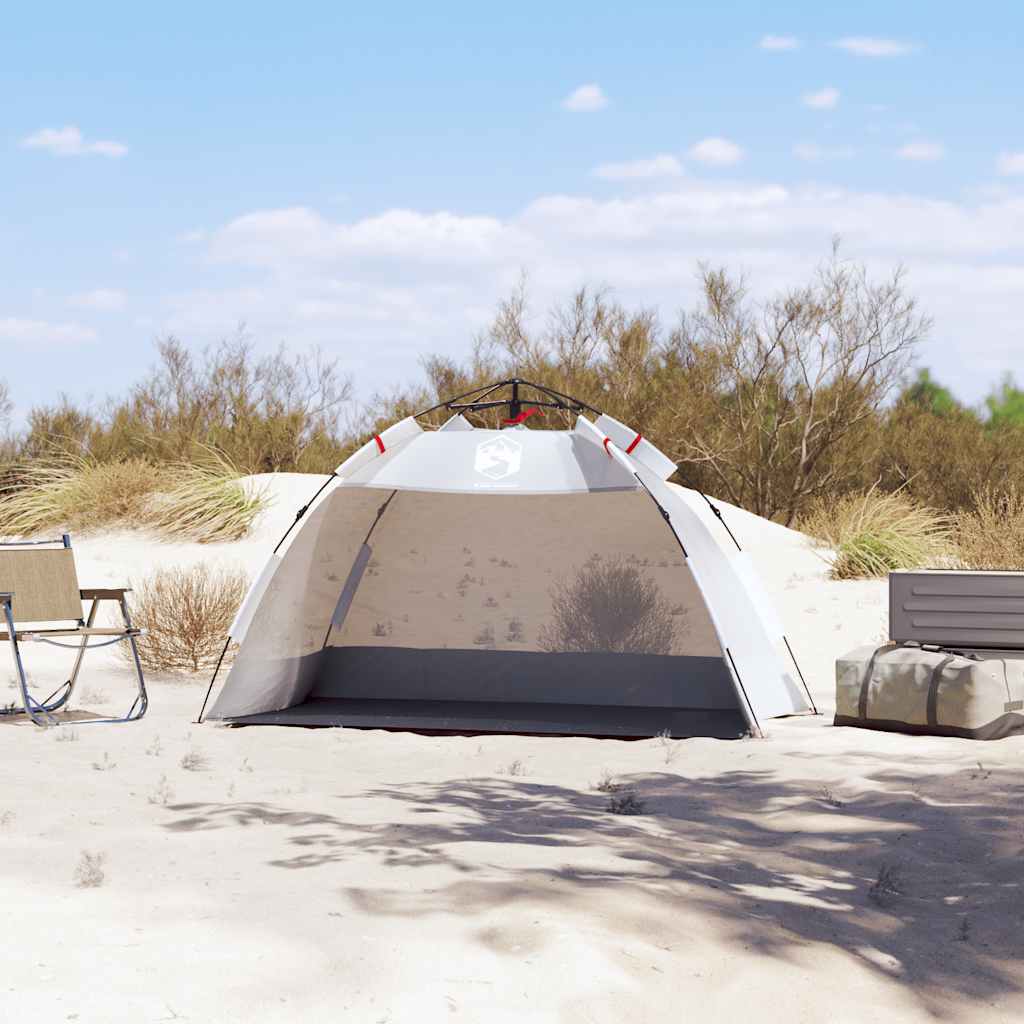 2 személyes szürke vízálló gyorskioldó strandsátor