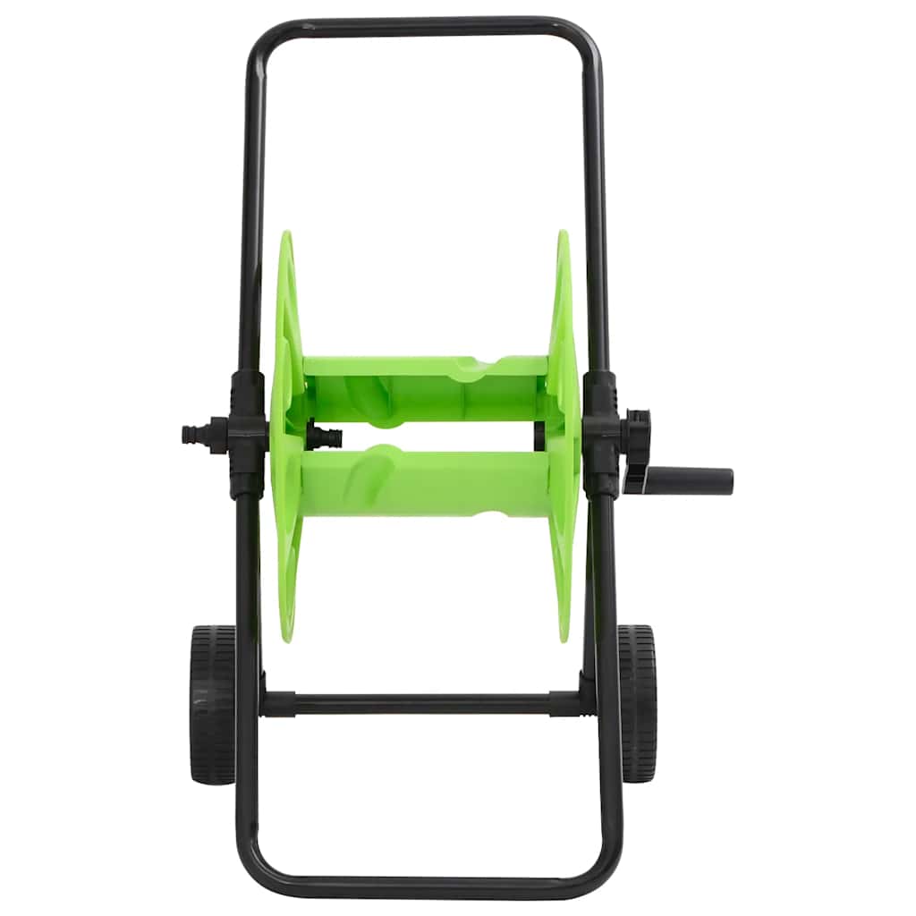 zöld acél kerekes tömlődob 60 m 1/2" tömlőhöz