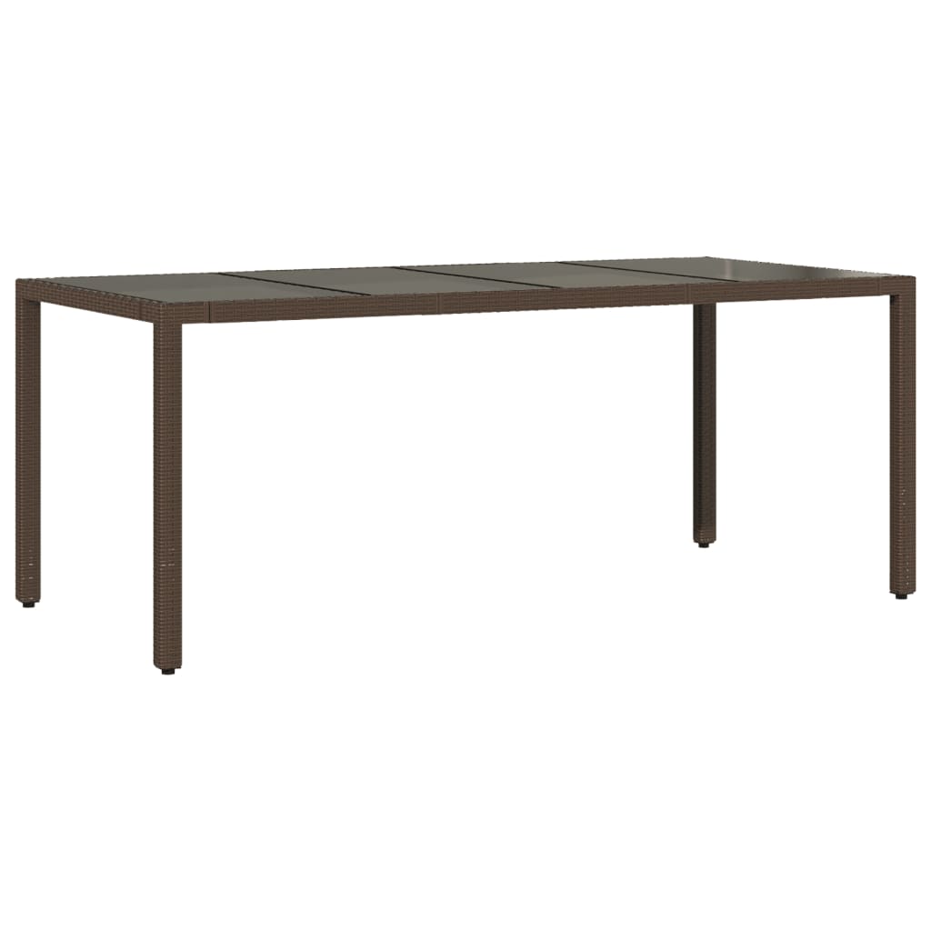9 részes barna polyrattan kerti étkezőgarnitúra párnákkal
