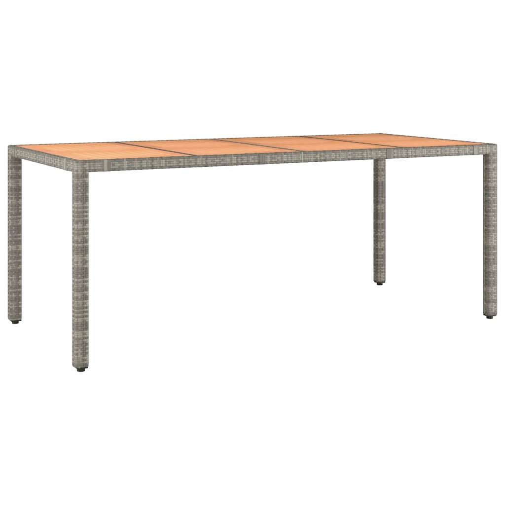 9 részes szürke polyrattan kerti bisztrógarnitúra párnákkal