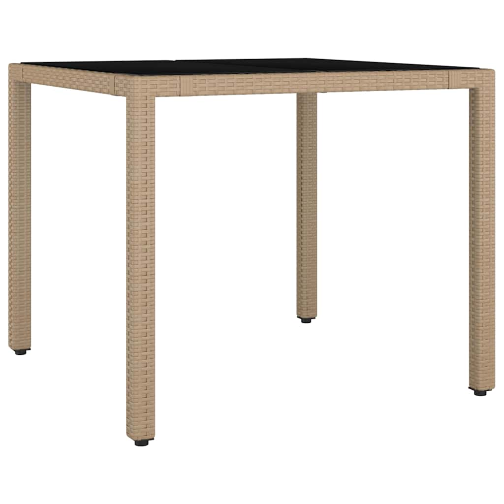 5 részes barna polyrattan kerti bisztrógarnitúra párnákkal