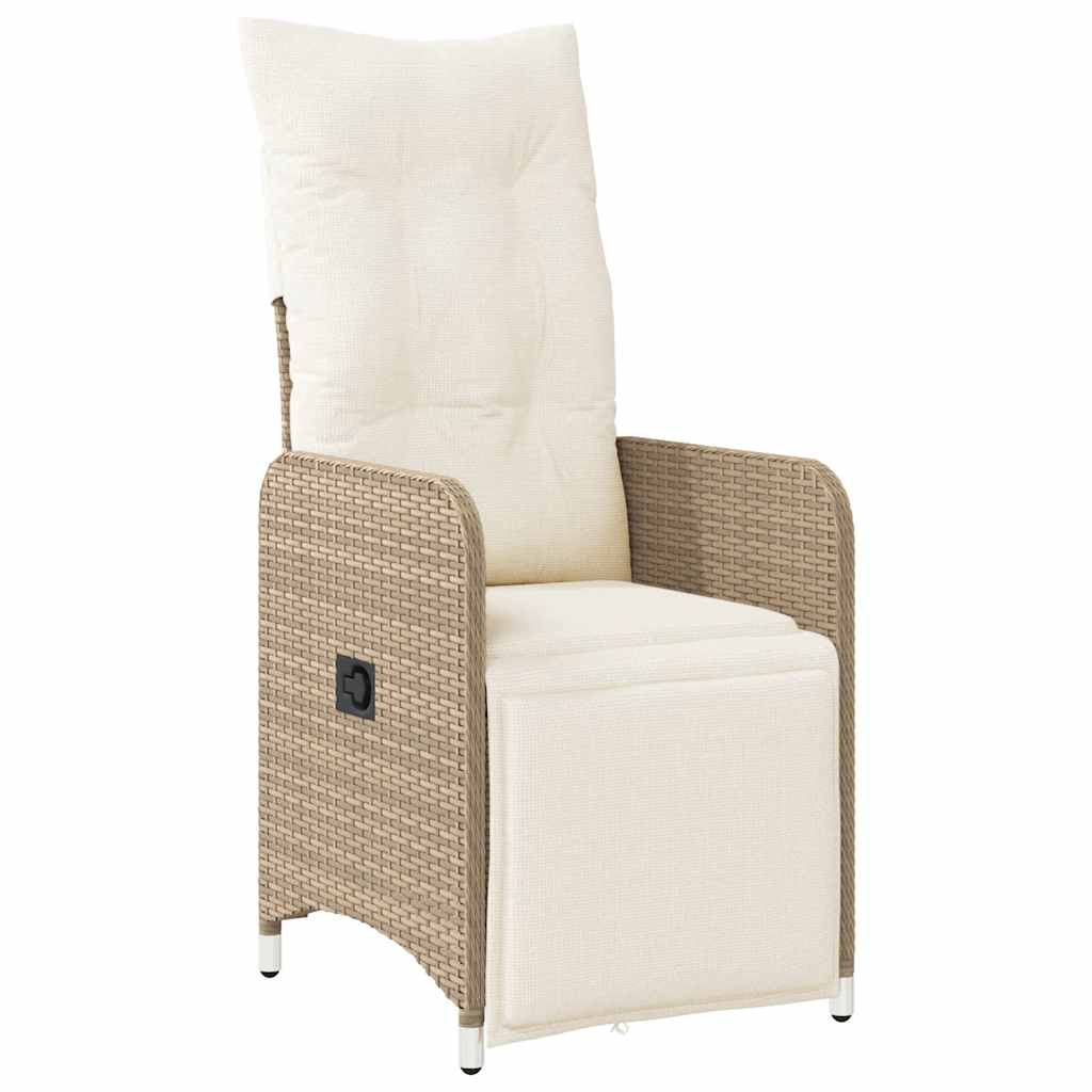 5 részes barna polyrattan kerti bisztrógarnitúra párnákkal