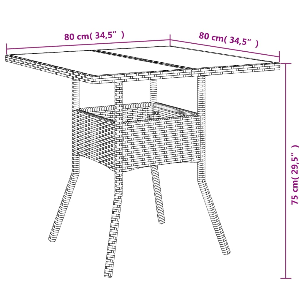 3részes szürke polyrattan/akácfa kerti étkezőgarnitúra párnával