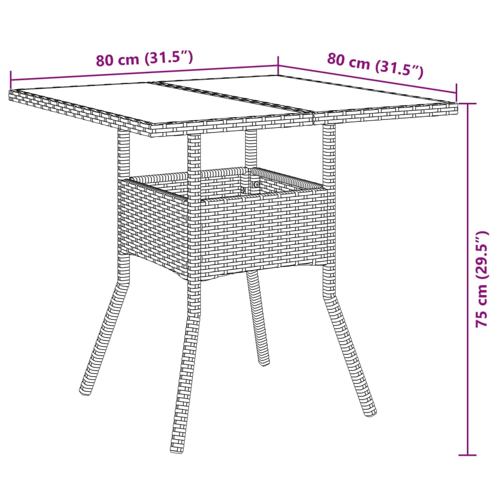 5részes szürke polyrattan/akácfa kerti étkezőgarnitúra párnával