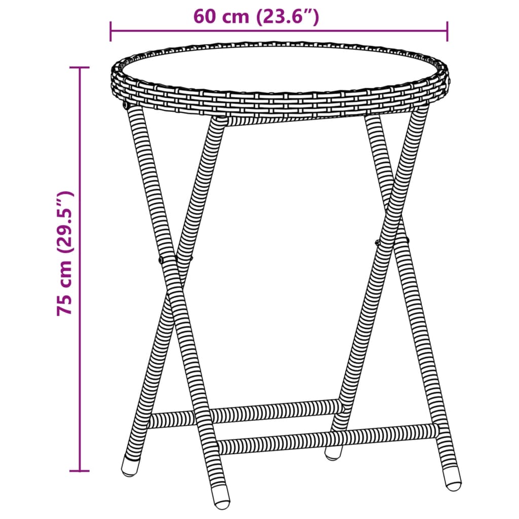 3 részes szürke polyrattan és akácfa bisztrószett párnákkal